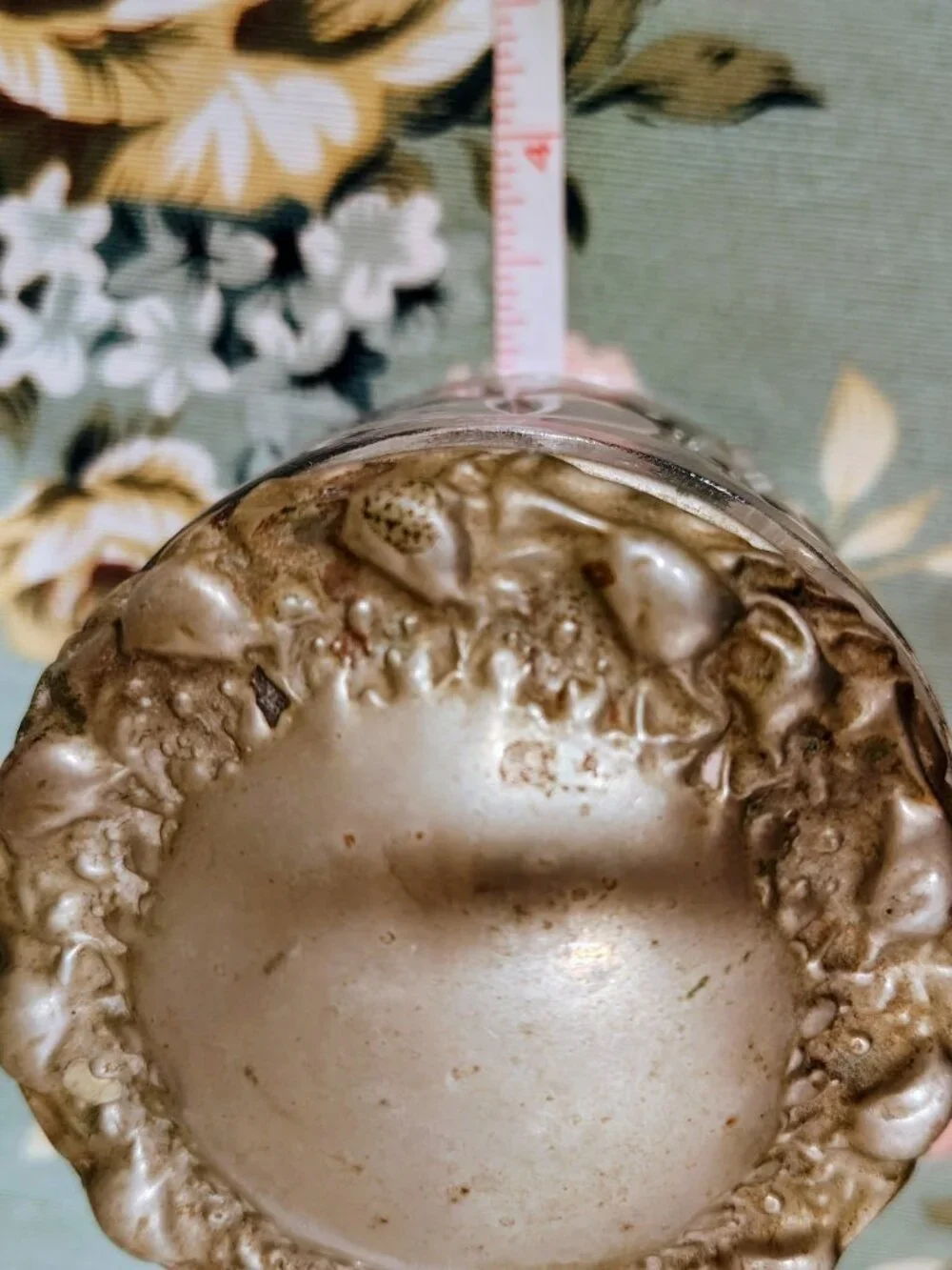 Antique 1880-1890 Ornate Cut Glass Jar With Silver Lid